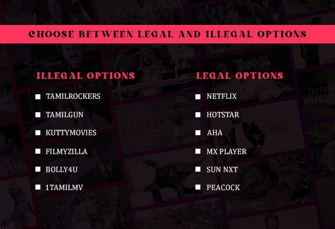 Choose between Legal and illegal alternatives