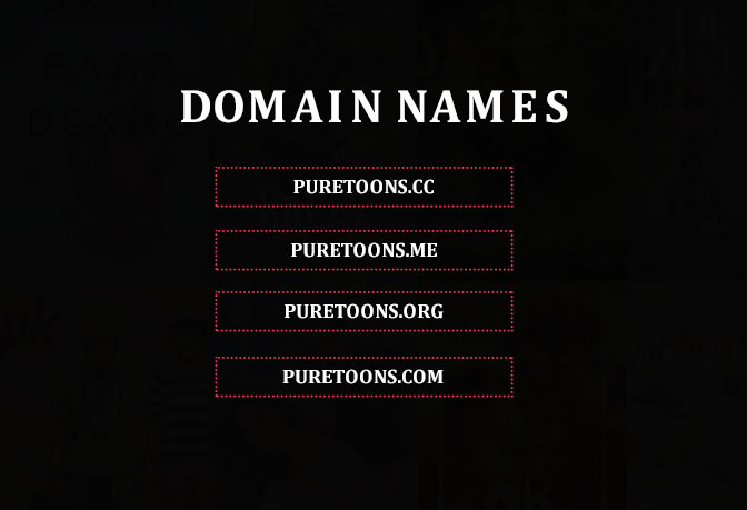 Domain names used for Puretoons