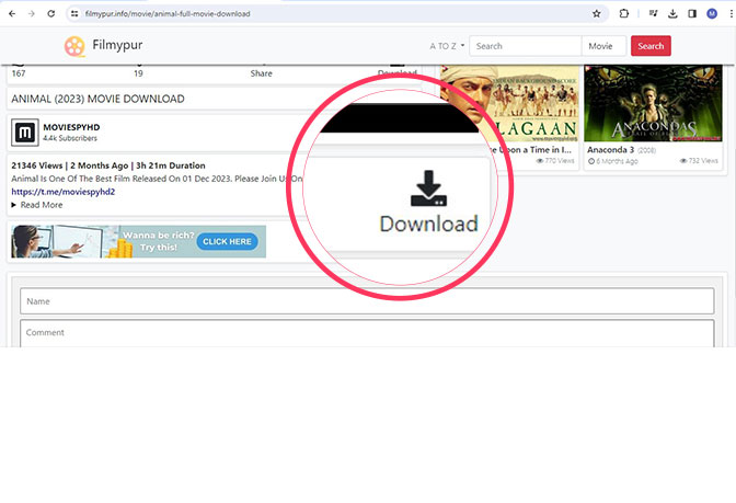 The downloading option is given below